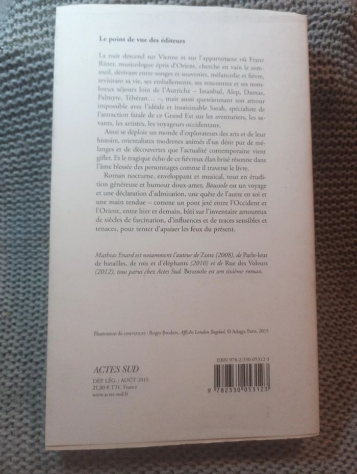 Mathias Enard - Boussole - photo numéro 2