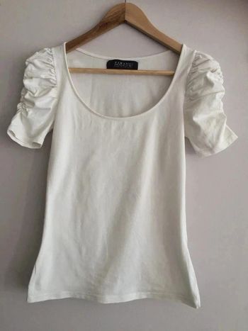 T-shirt blanc Zara