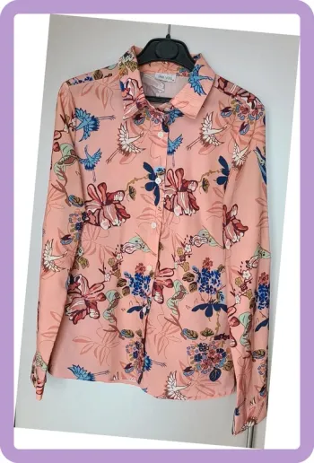 Chemise blouse fleuri taille S