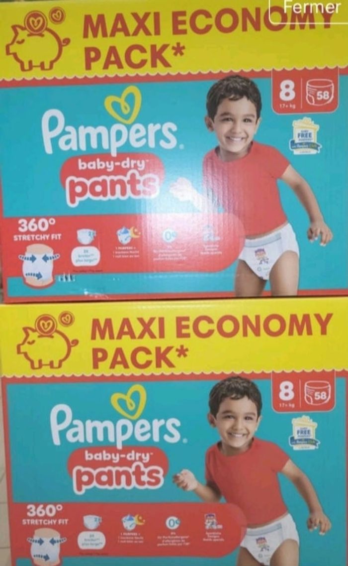 Couches pampers baby-dry pants T8