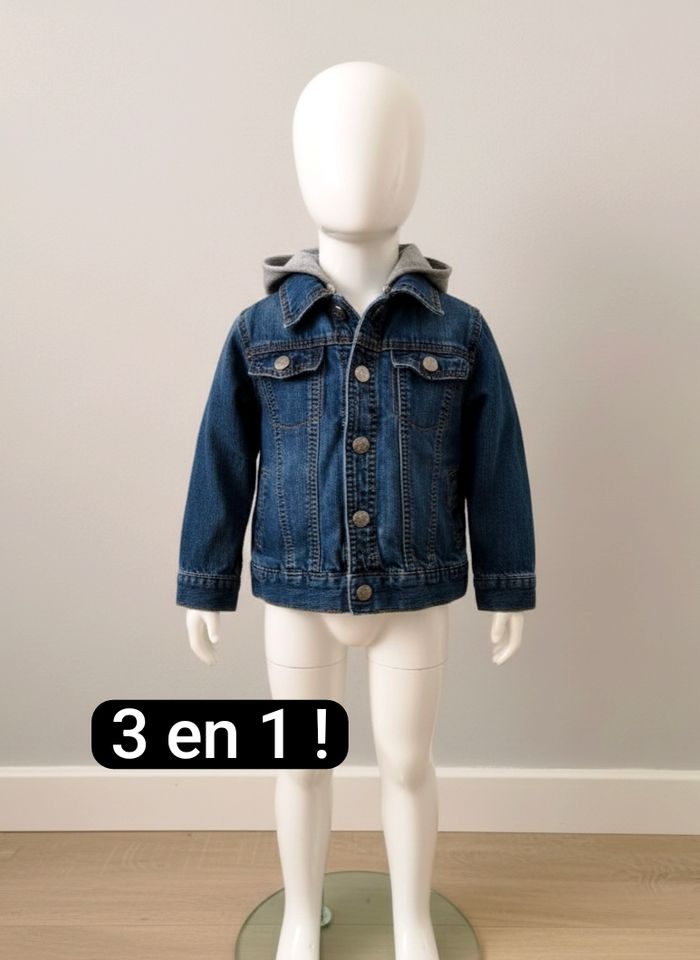 Veste en jean et gilet intégré 3 en 1