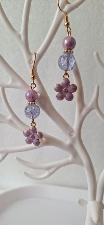 Boucles d'oreilles fleur