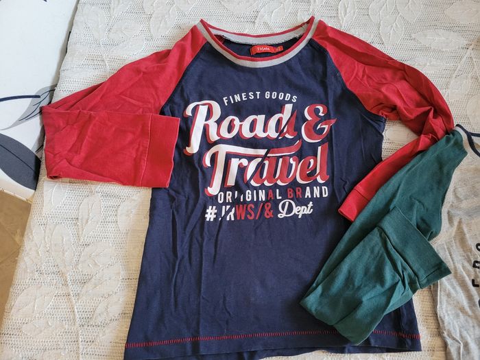 Lot 2 T-shirts manches longues Tissaia 8 ans - photo numéro 2