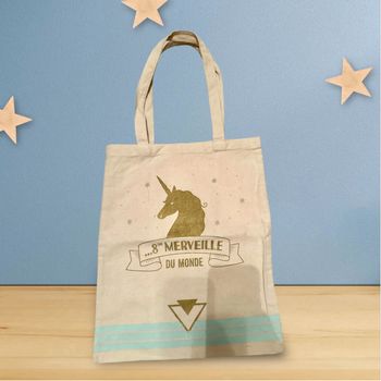 Sac en tissu licorne 8e merveille du monde