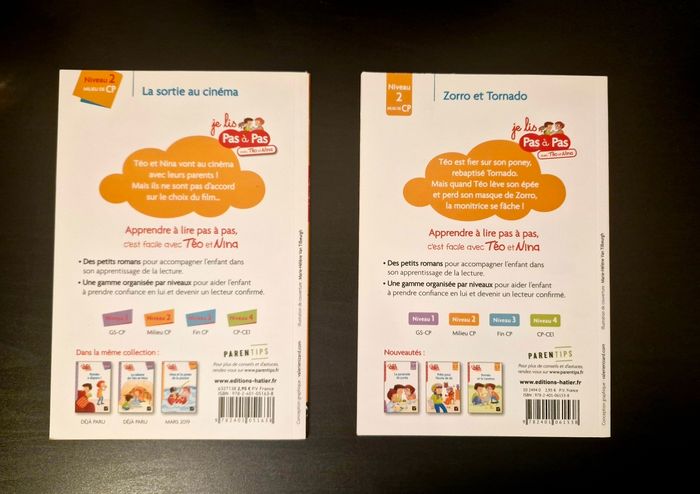 Lot de 2 livres - Je lis pas à pas - Niveau CP - photo numéro 2