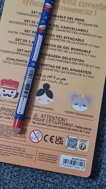 Legami Set Noel 2025 Casse Noisette The Nutcracker + Père Noel 2024 Bleu édition Angleterre UK