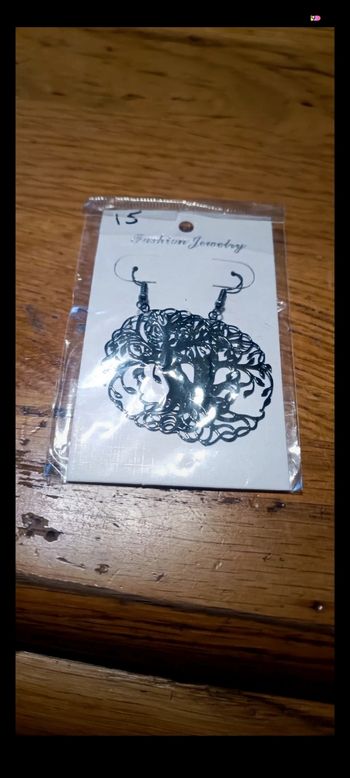 Boucle d'oreille noir
