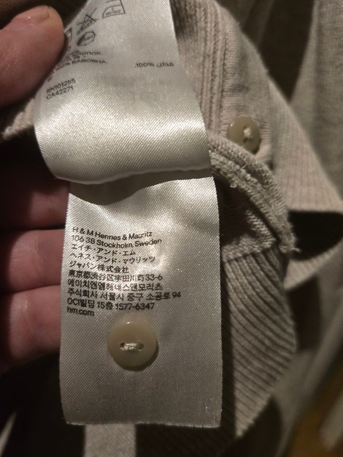 Gilet beige  à boutons T. L 42/44 H&M Basic - photo numéro 6