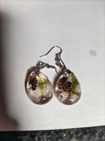 Boucles d'oreilles résine