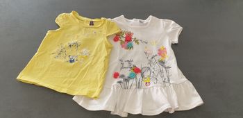 2 tee-shirt 12mois