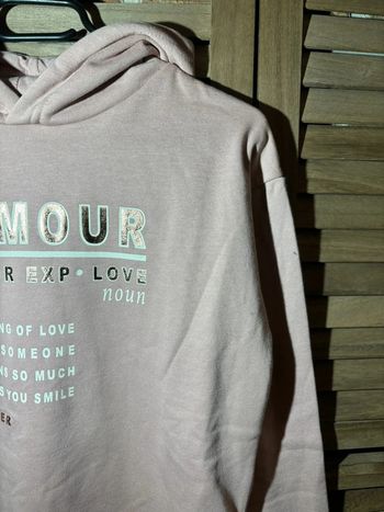Pull à capuche rose doré primark 158 12/13 ans