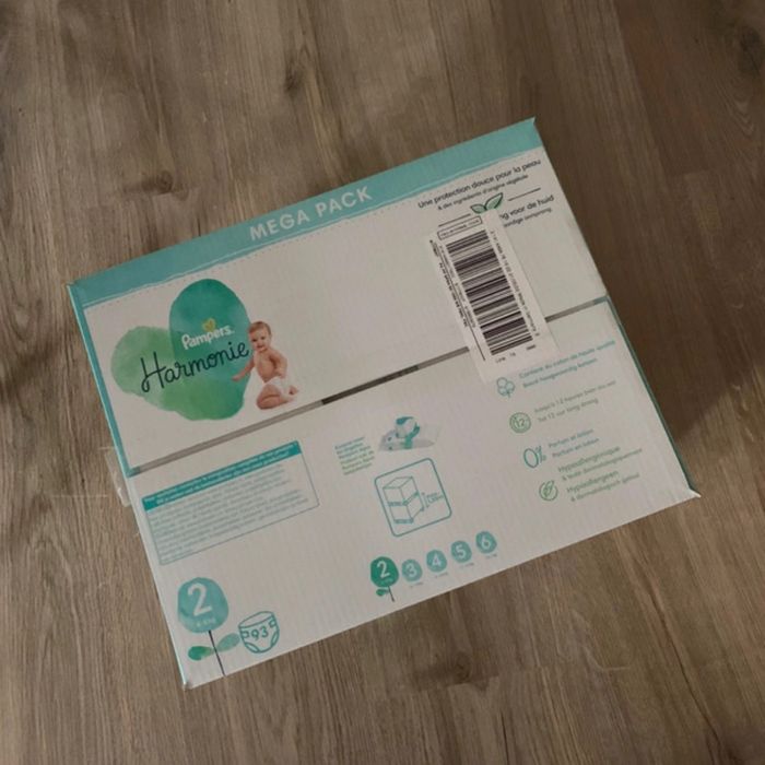 2 packs de couches Pampers Harmonie T 2 - photo numéro 2