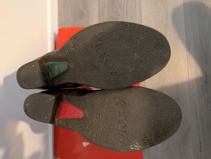 Bottes kickers Natiki cuir marron taille 38 - photo numéro 6