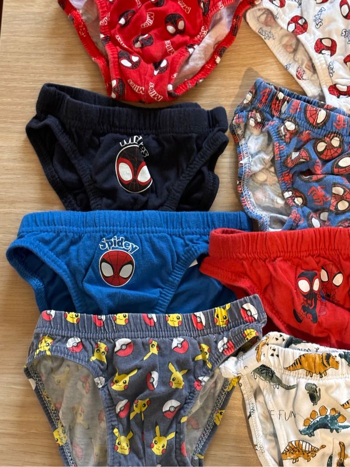 Lot 12 culottes slips garçon 2-3 ans neuf - photo numéro 2
