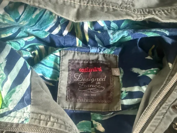 Veste intersaison catimini 10 ans kaki tbe - photo numéro 3