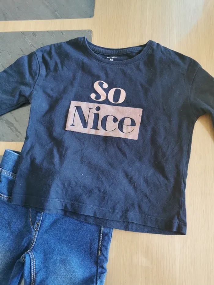 Ensemble jegging et t-shirt manches longues Kiabi 3 ans - photo numéro 2