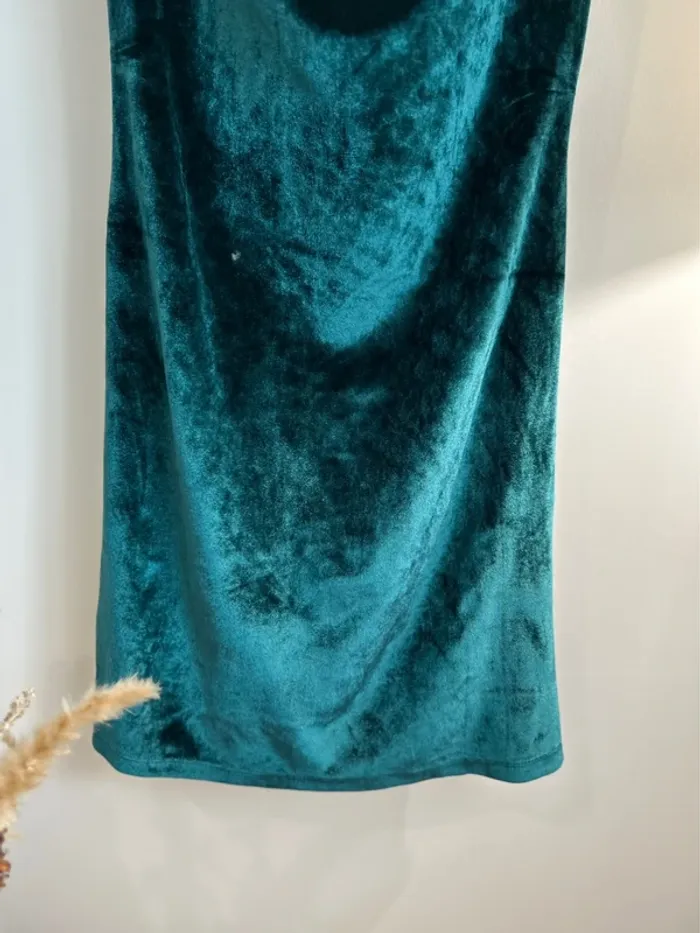 Robe en velours vintage rétro Mango - photo numéro 4