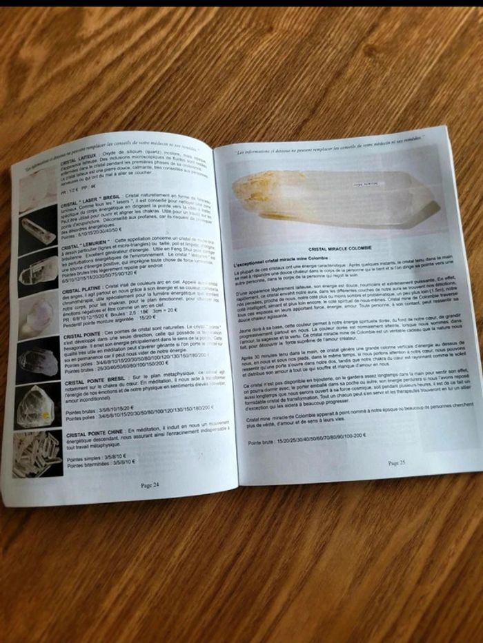 Livre Catalogue Minérales do Brasil – Pierres, cristaux & minéraux - Lithotérapie - photo numéro 3
