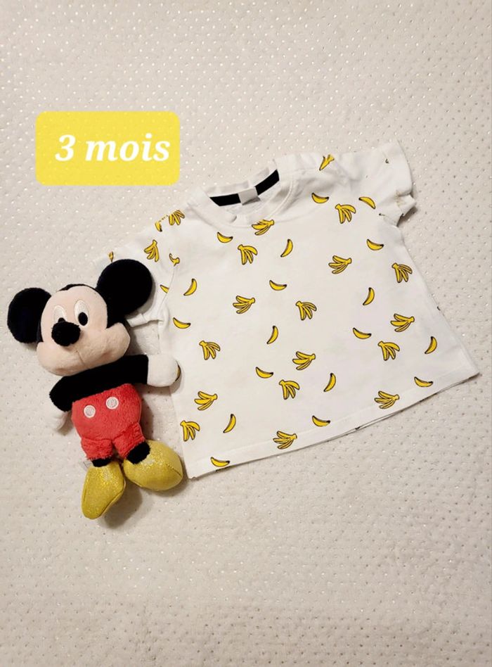 Tee shirt Banane 3 mois Tex Baby