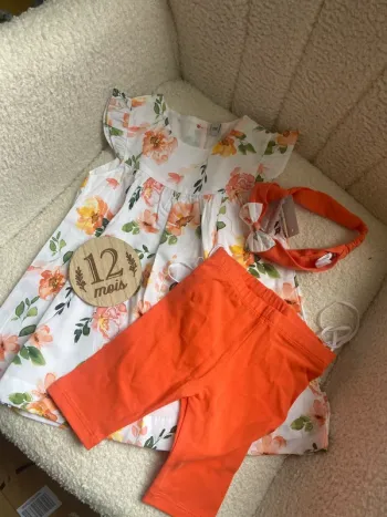 Ensemble fille été 12 mois