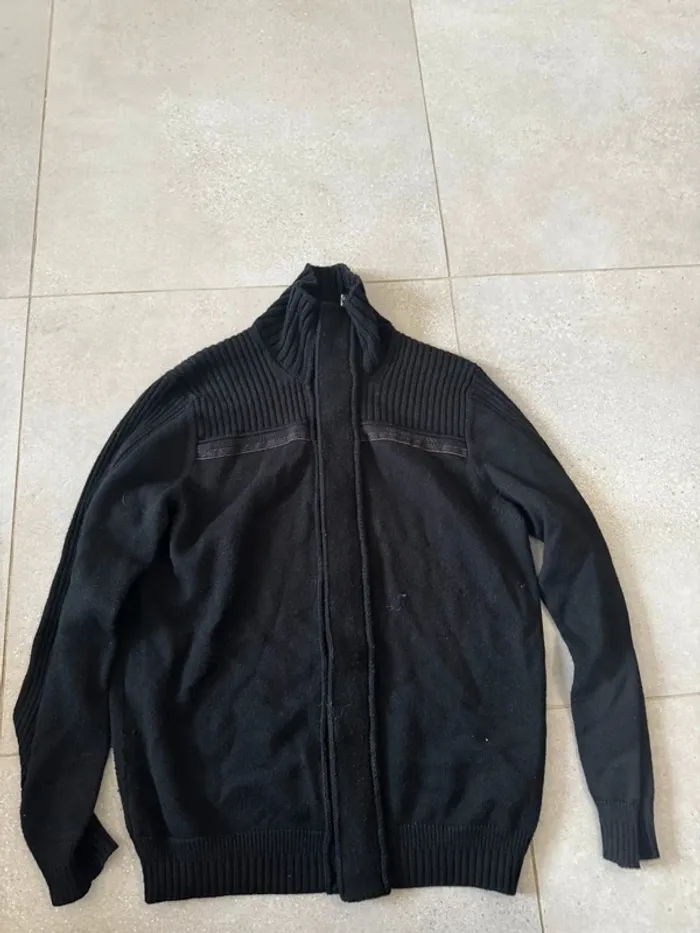 Gilet noir Trussardi Jeans, très bon état, taille Xl