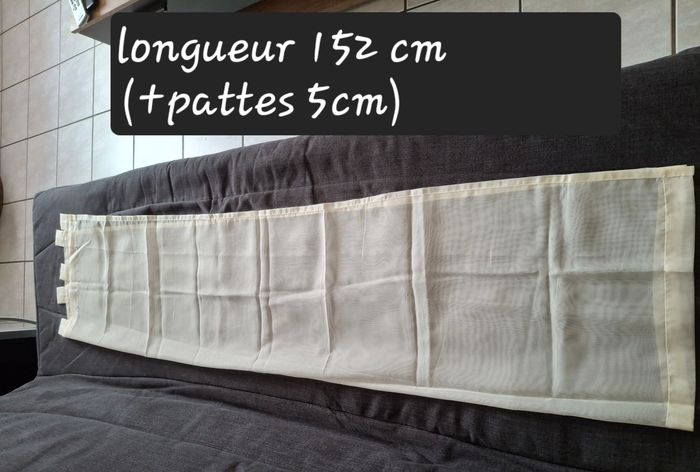 Voilage jaune clair 160x50 - photo numéro 2