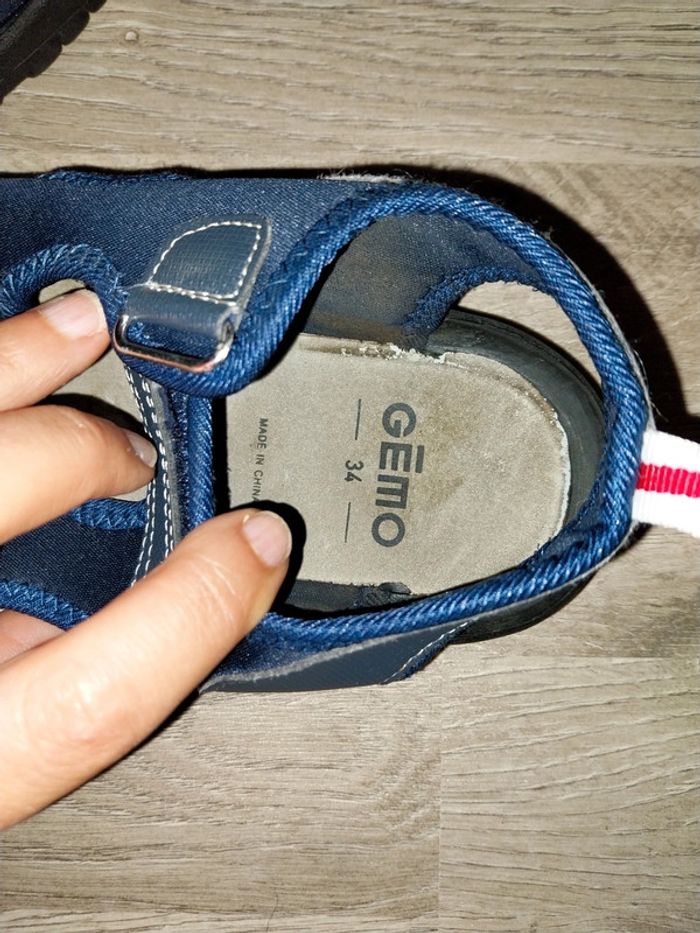 Sandales gemo garçon 34 très bon état - photo numéro 3