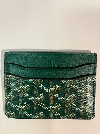 Porte-cartes Goyard vert 
