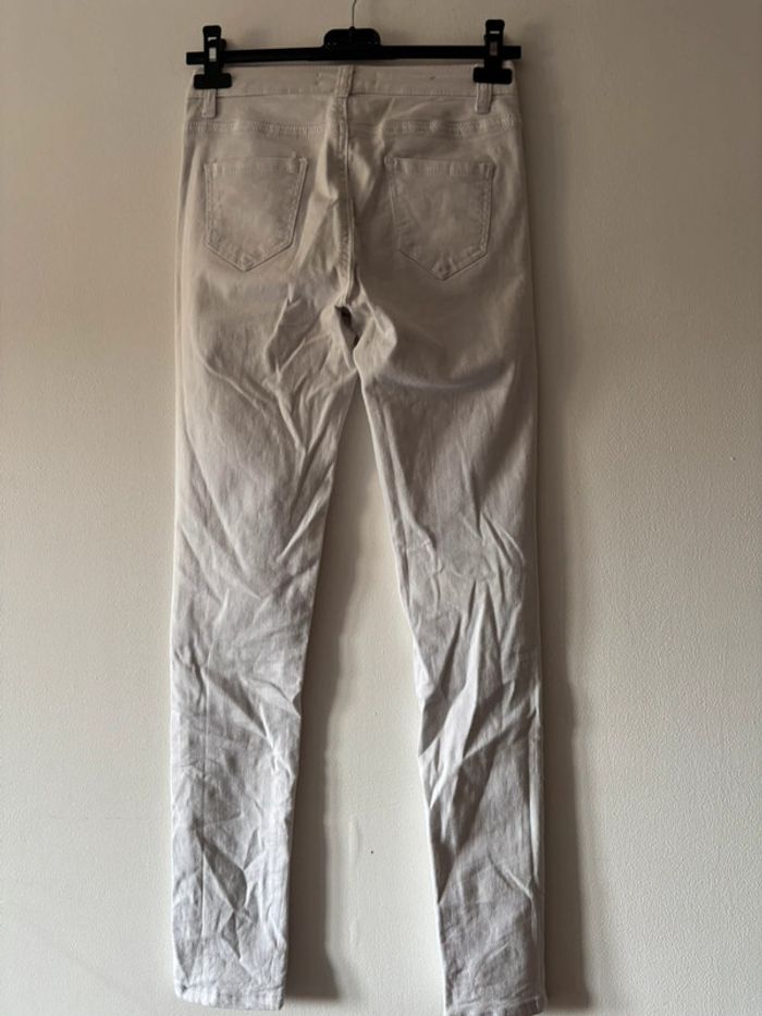 👖 Jolie jeans skinny blanc shiny design Taille S👖 - photo numéro 4