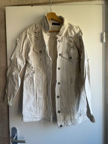 Veste en jean destroy
