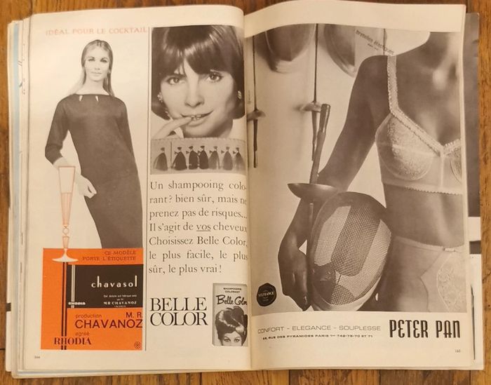 Rare complet magazine mode et travaux 1964 patrons et suppléments vintage - photo numéro 18