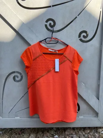 T-shirt à manches courtes Orange Captain Trend