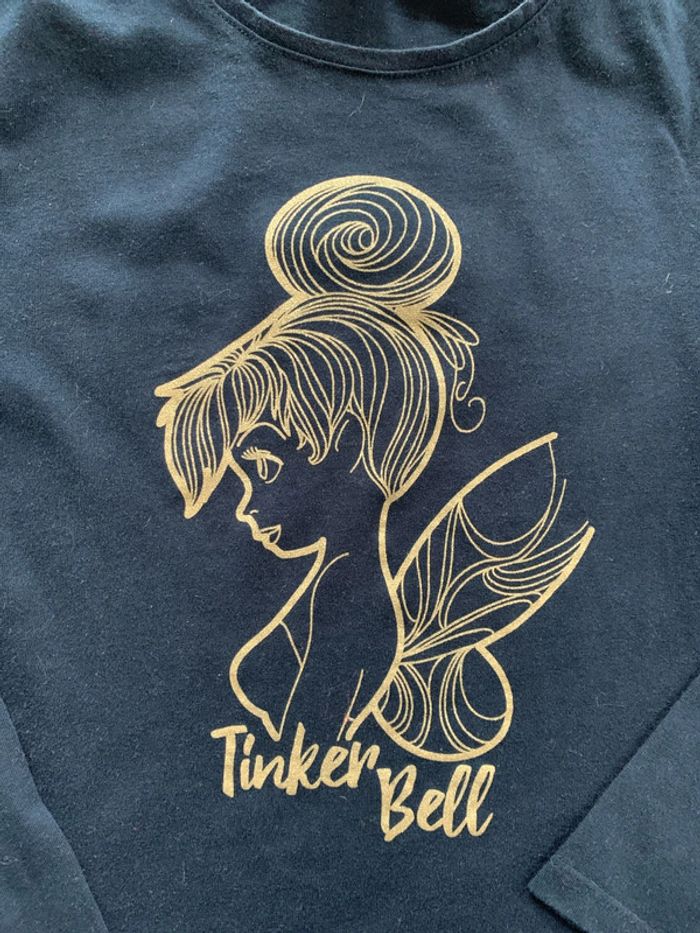 Tee-shirts Ml Fée clochette Marine 8 ans Disney - photo numéro 2