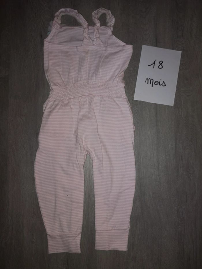 Salopette rayé rose 18 mois - photo numéro 4