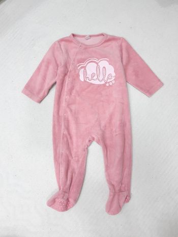 Pyjama velours 1 pièce Tex 12 mois