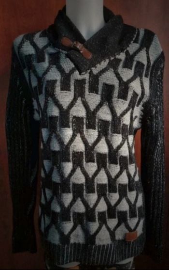 Sweat noir et gris taille XL