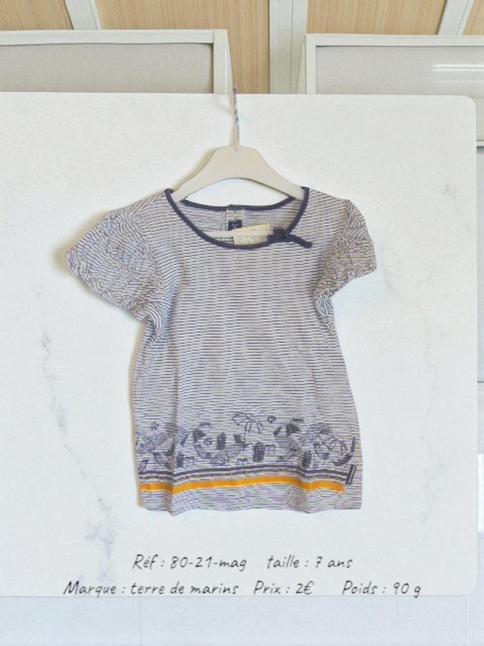 T-shirt 7 ans Terre de marins (80-21-mag)