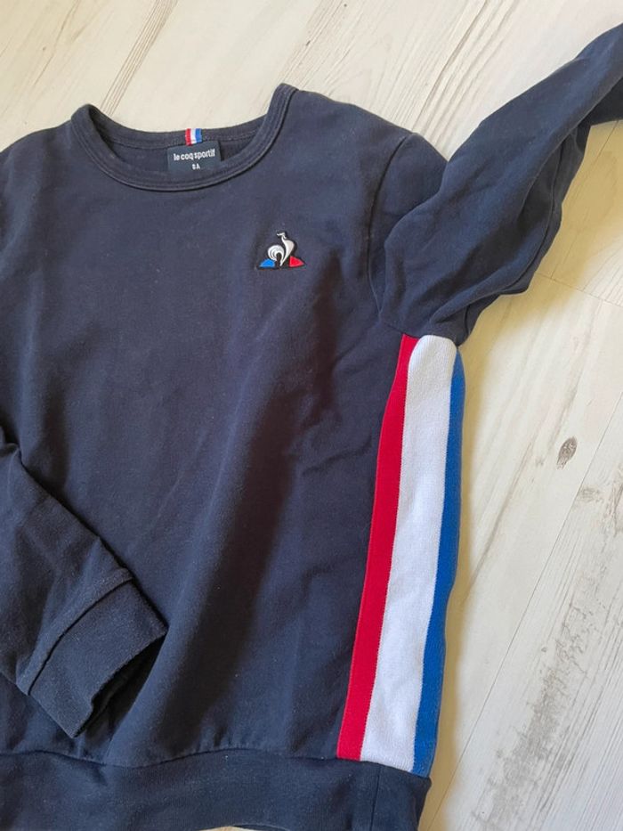 Sweat le coq sportif 8 ans bleu blanc rouge - photo numéro 3