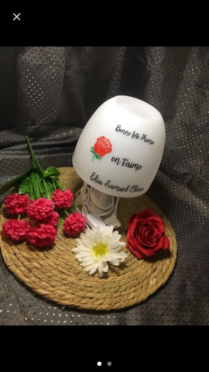 Lampe personnalisé fête des mamies - photo numéro 2
