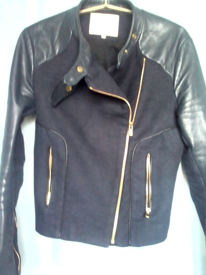Magnifique Veste en cuir Maje - photo numéro 3