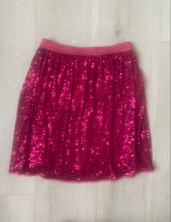Jupe à paillettes rose fuchsia Kiabi - 12 ans