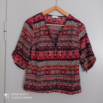 Blouse à motifs géométriques t36/38