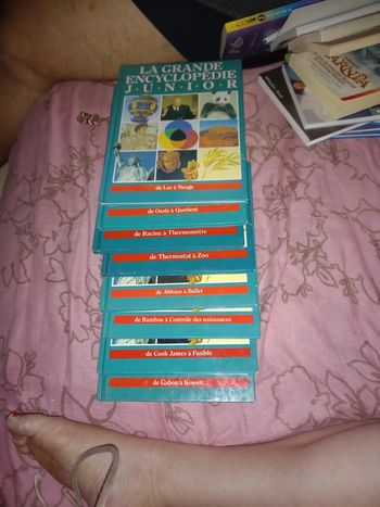 Collection 8 livres la grande encyclopédie junior