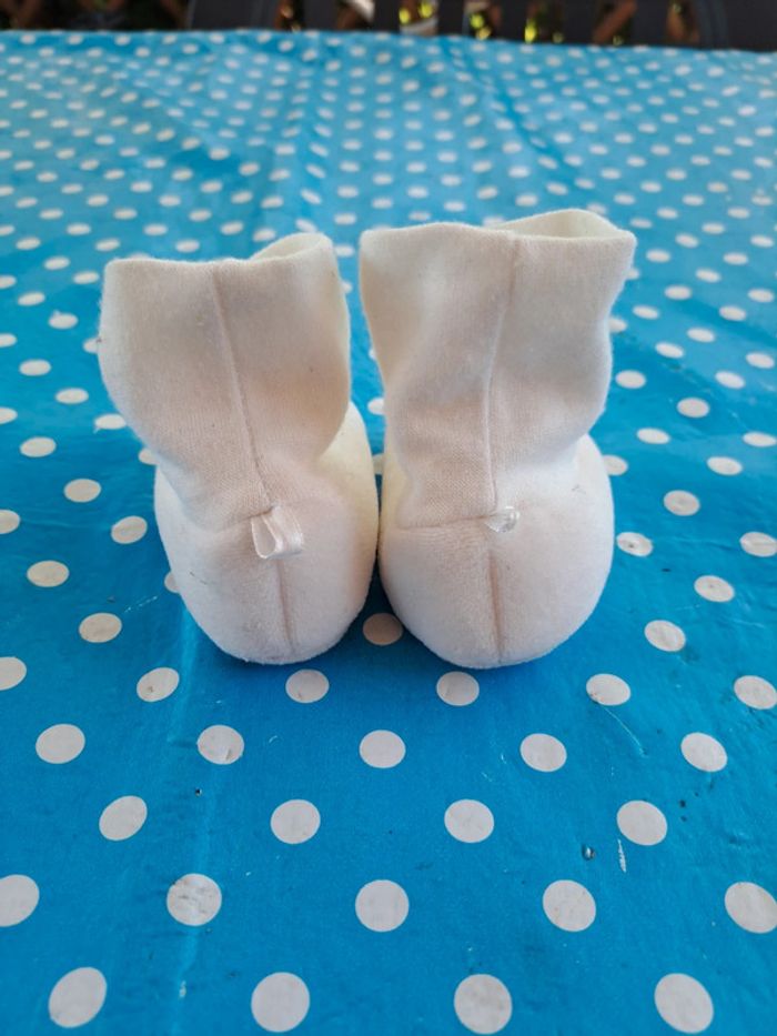 Chausson lapin blanc naissance mixte - photo numéro 3