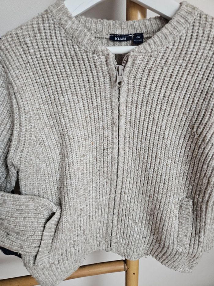 Lot pull et gilet grosse maille 6 ans - photo numéro 7