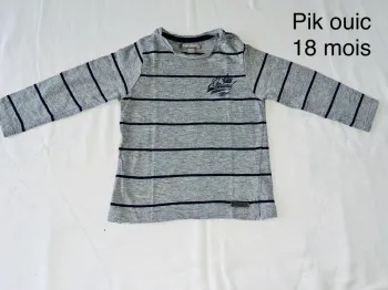 T-shirt manches longues Pik ouic 18 mois