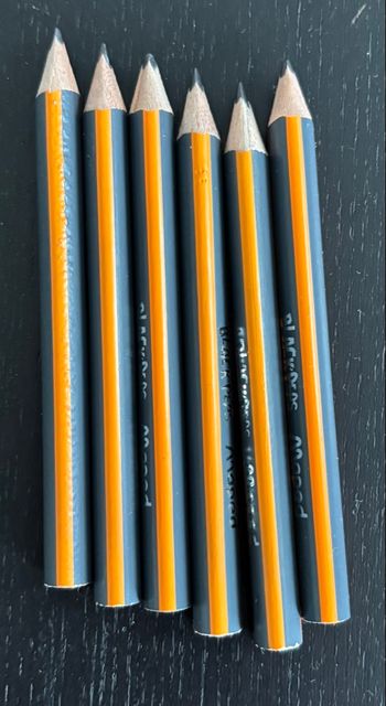 Lot de crayons à papier pour compas 