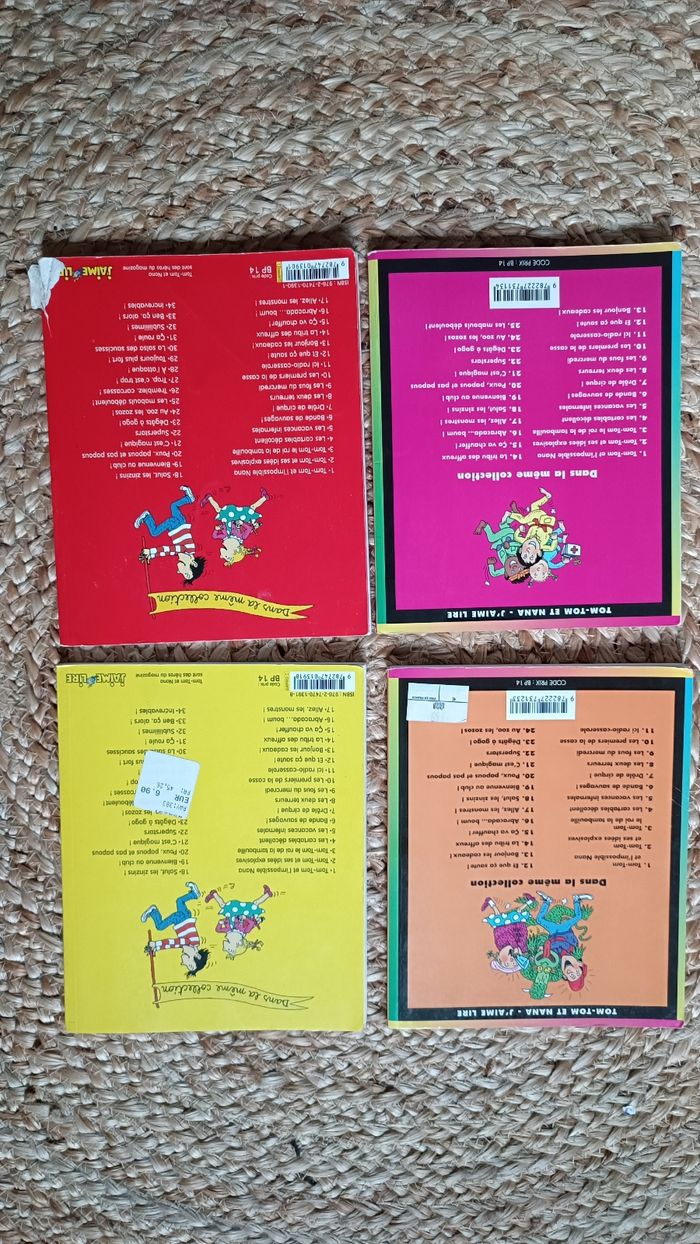 Lot de 4 livres Tom Tom et Nana - photo numéro 2