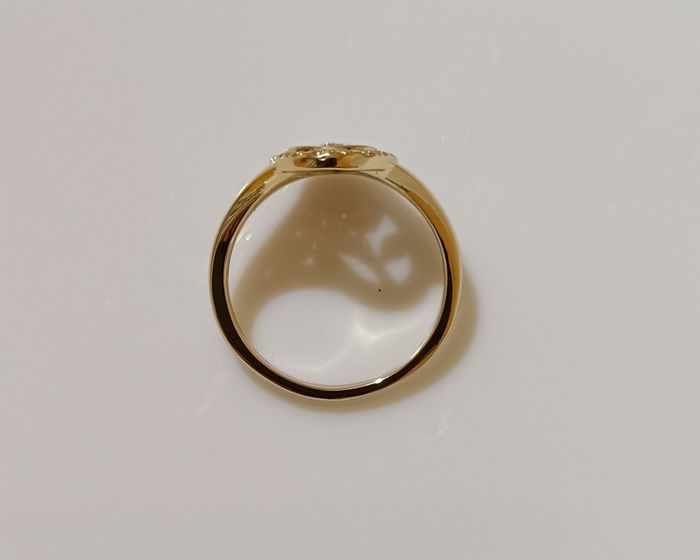 Jolie bague en cuivre doré - photo numéro 5