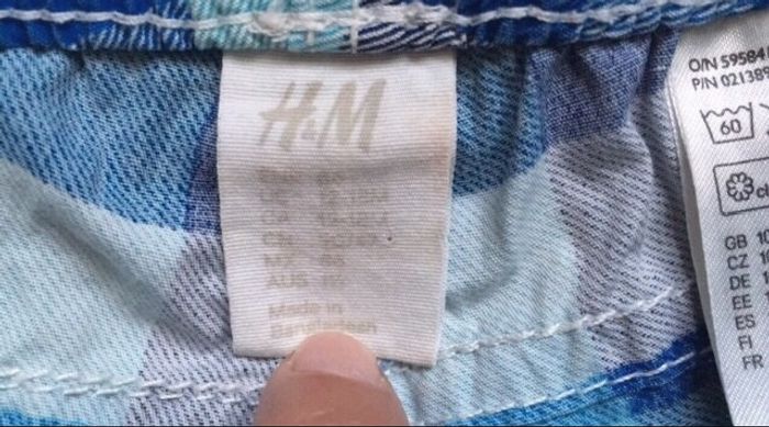 Short de bain H&M bleu - 12/18 mois - photo numéro 3